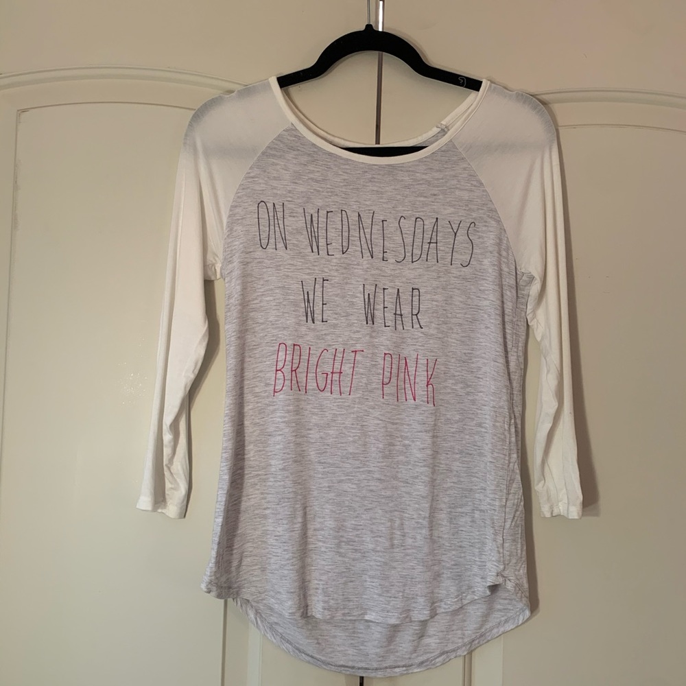 AERIE On Wednesdays We Wear Bright Pink tee